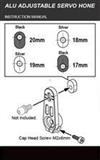 Aluminum Adjustable Servo Horn for Futaba (25T)